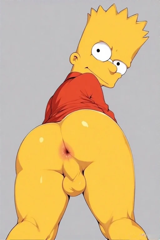 anime art of \"The Simpsons\" POV Bart Simpson from \"The Simpsons\", (young boy, short, boyish body, spikey hair) is showing his ass, tight anus and a smooth butt you can also see his small balls, he is looking back confidently. Image is very detailed with impeccable composition, world-class masterpiece, 4k, best quality, anime art.\n\nOverall, it's an absolute world-class masterpiece anime-inspired artwork. It's an aesthetically pleasing anime art with impeccable attention to detail and beauti